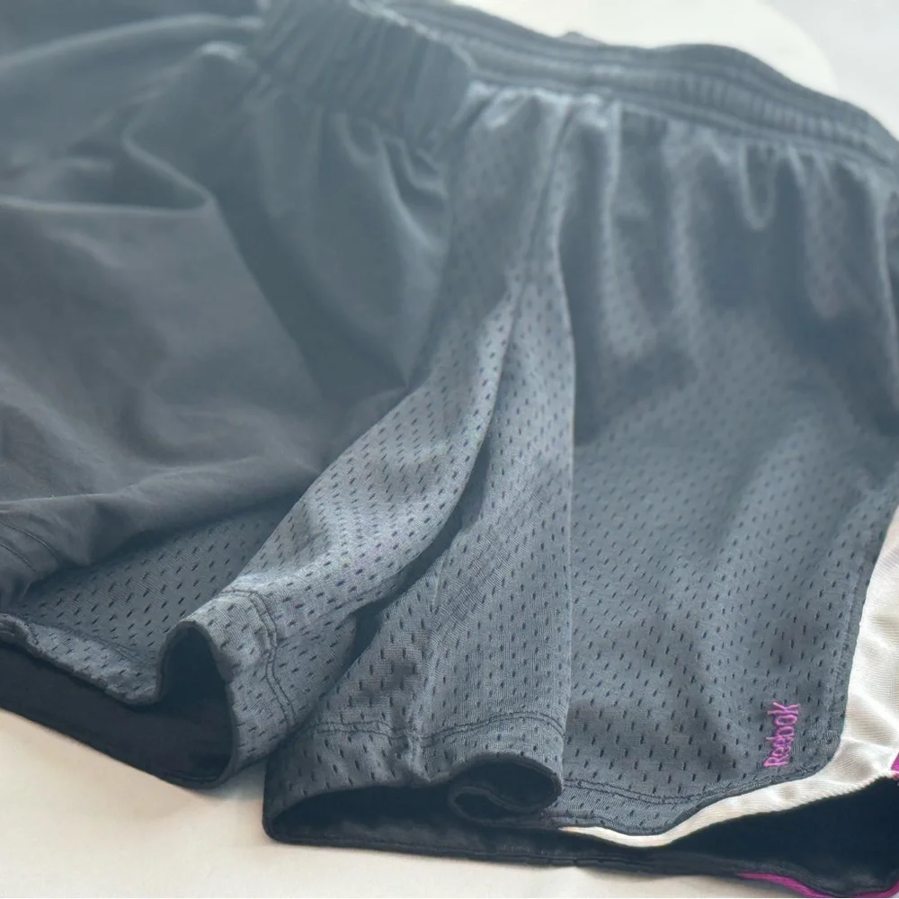 Reebok Kid’s Black Athletic Shorts, (Size 8-10) Small Girl’s Clothing, 2 Pairs - Picture 15 of 15